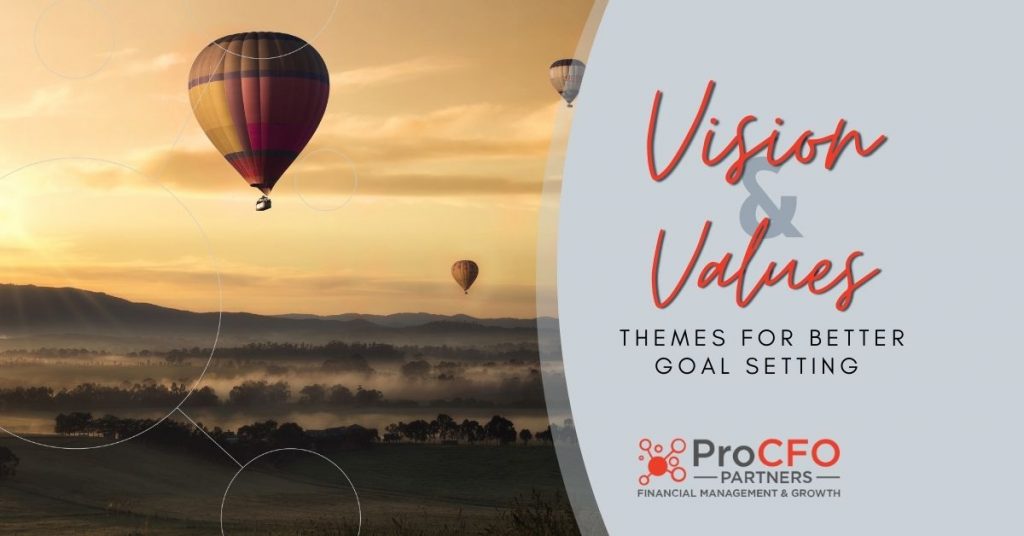 Learn the value of defining themes and values in annual planning and goal setting from ProCFO Partners