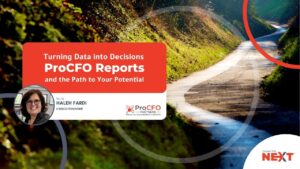 Learn to turn data into decisions with ProCFO Reports podcast with Haleh Fardi