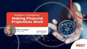 Learn why projections are more than spreadsheets in this business projections podcast with ProCFO Marty Weinberg on strategy, growth, and cash flow.