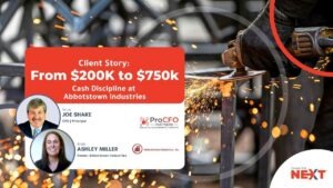 How a fractional CFO for manufacturing companies helped Abbotstown Industries turn $200K into steady six-figure weekly cash flow.